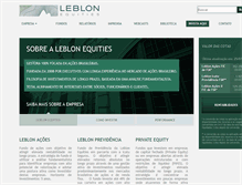 Tablet Screenshot of leblonequities.com.br